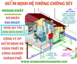 Hình ảnh kiểm định hệ thống chống sét