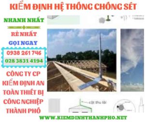 Hình ảnh kiểm định hệ thống chống sét