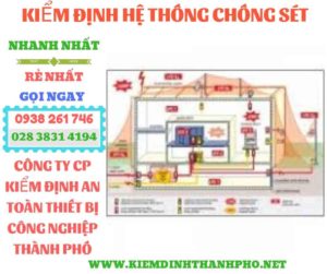 Hình ảnh kiểm định hệ thống chống sét