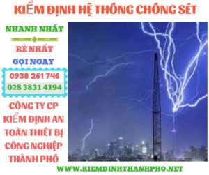 Hình ảnh kiểm định hệ thống chống sét