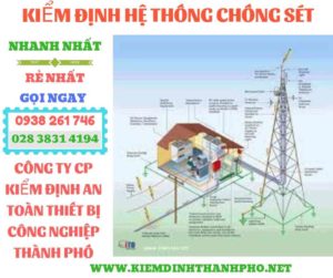 Hình ảnh kiểm định hệ thống chống sét