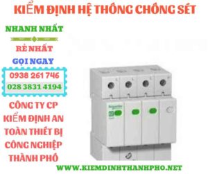 Hình ảnh kiểm định hệ thống chống sét