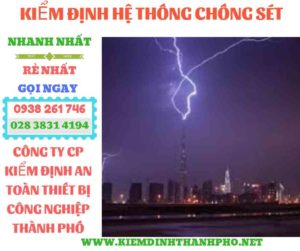 Hình ảnh kiểm định hệ thống chống sét