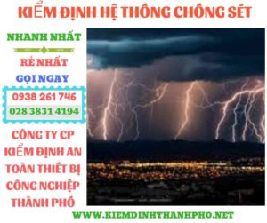 Hình ảnh kiểm định hệ thống chống sét