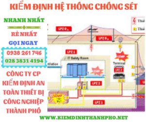 Hình ảnh kiểm định hệ thống chống sét