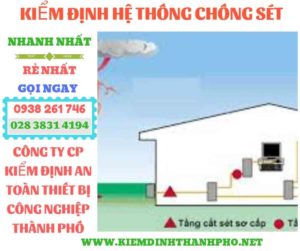 Hình ảnh kiểm định hệ thống chống sét