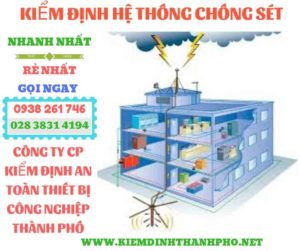 Hình ảnh kiểm định hệ thống chống sét