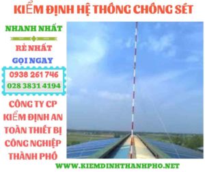 Hình ảnh kiểm định hệ thống chống sét