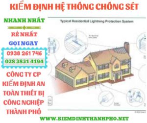 Hình ảnh kiểm định hệ thống chống sét