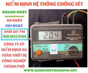 Hình ảnh kiểm định hệ thống chống sét