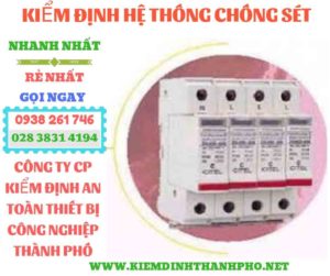 Hình ảnh kiểm định hệ thống chống sét