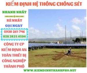 Hình ảnh kiểm định hệ thống chống sét