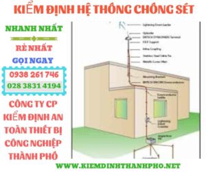 Hình ảnh kiểm định hệ thống chống sét