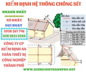 Hình ảnh kiểm định hệ thống chống sét