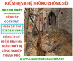 Hình ảnh kiểm định hệ thống chống sét