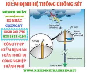 Hình ảnh kiểm định hệ thống chống sét