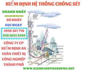 Hình ảnh kiểm định hệ thống chống sét