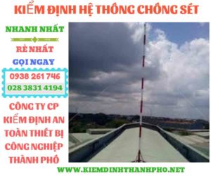 Hình ảnh kiểm định hệ thống chống sét