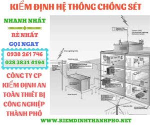 Hình ảnh kiểm định hệ thống chống sét