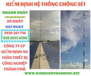 Hình ảnh kiểm định hệ thống chống sét