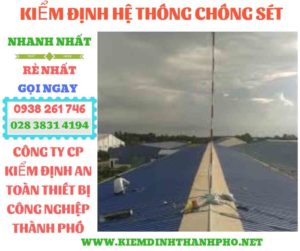 Hình ảnh kiểm định hệ thống chống sét