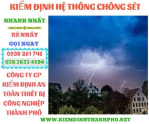 Hình ảnh kiểm định hệ thống chống sét