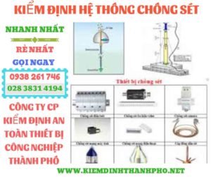 Hình ảnh kiểm định hệ thống chống sét