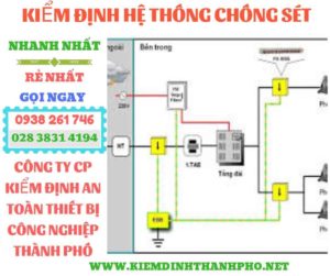 Hình ảnh kiểm định hệ thống chống sét