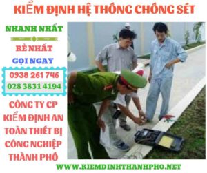 Hình ảnh kiểm định hệ thống chống sét