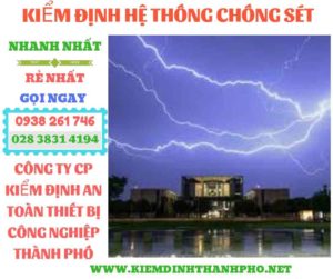 Hình ảnh kiểm định hệ thống chống sét