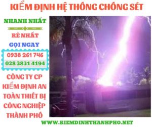 Hình ảnh kiểm định hệ thống chống sét