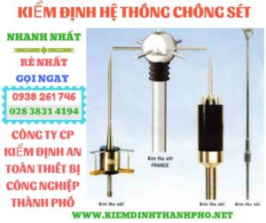 Hình ảnh kiểm định hệ thống chống sét