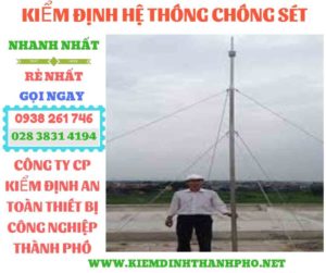 Hình ảnh kiểm định hệ thống chống sét