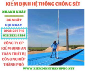 Hình ảnh kiểm định hệ thống chống sét