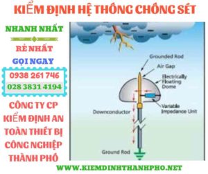 Hình ảnh kiểm định hệ thống chống sét