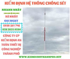 Hình ảnh kiểm định hệ thống chống sét