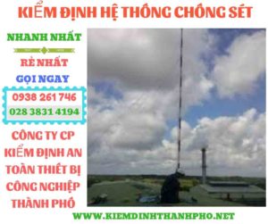 Hình ảnh kiểm định hệ thống chống sét