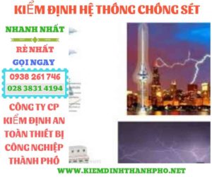 Hình ảnh kiểm định hệ thống chống sét