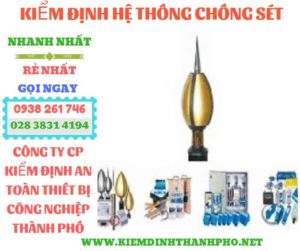 Hình ảnh kiểm định hệ thống chống sét