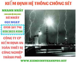 Hình ảnh kiểm định hệ thống chống sét