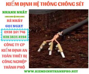 Hình ảnh kiểm định hệ thống chống sét