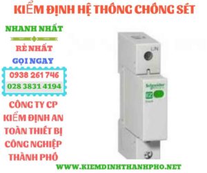 Hình ảnh kiểm định hệ thống chống sét