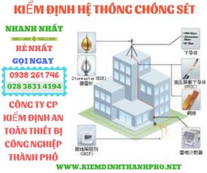 Hình ảnh kiểm định hệ thống chống sét