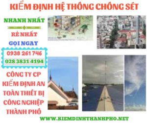 Hình ảnh kiểm định hệ thống chống sét