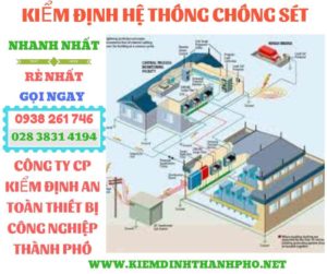 Hình ảnh kiểm định hệ thống chống sét