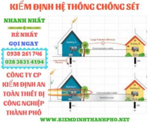 Hình ảnh kiểm định hệ thống chống sét