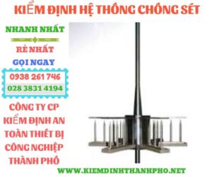 Hình ảnh kiểm định hệ thống chống sét