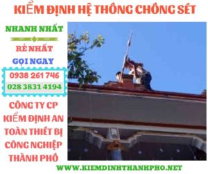 Hình ảnh kiểm định hệ thống chống sét