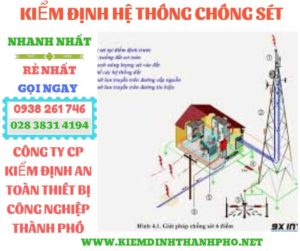 Hình ảnh kiểm định hệ thống chống sét