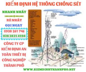 Hình ảnh kiểm định hệ thống chống sét